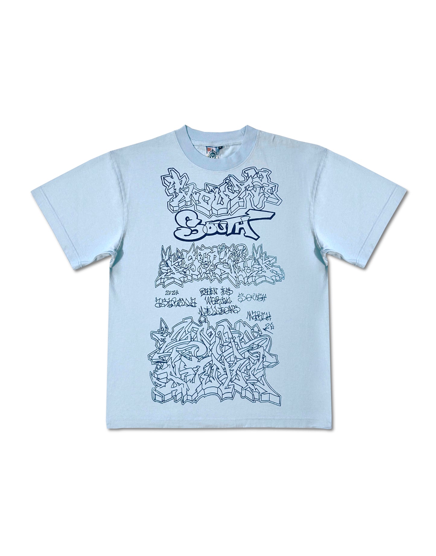 Graffiti Blu Tee