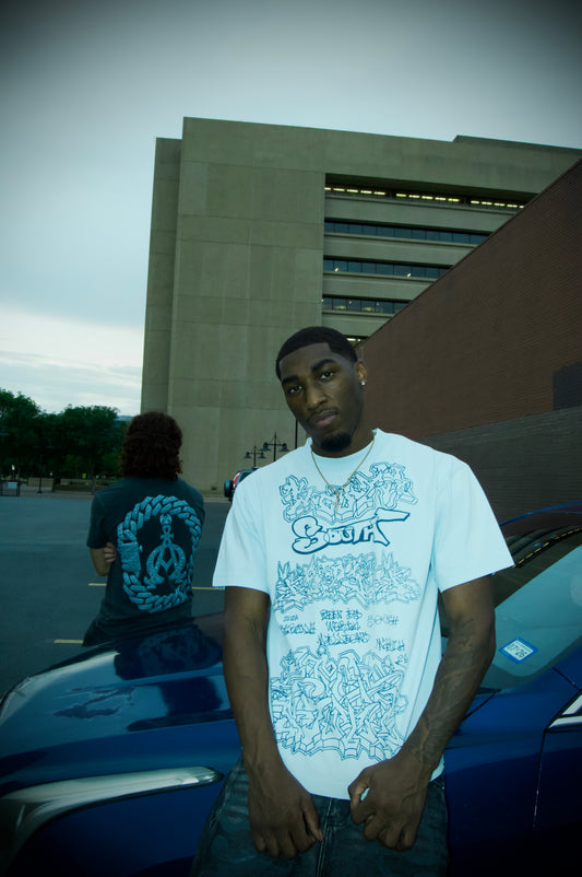 Graffiti Blu Tee